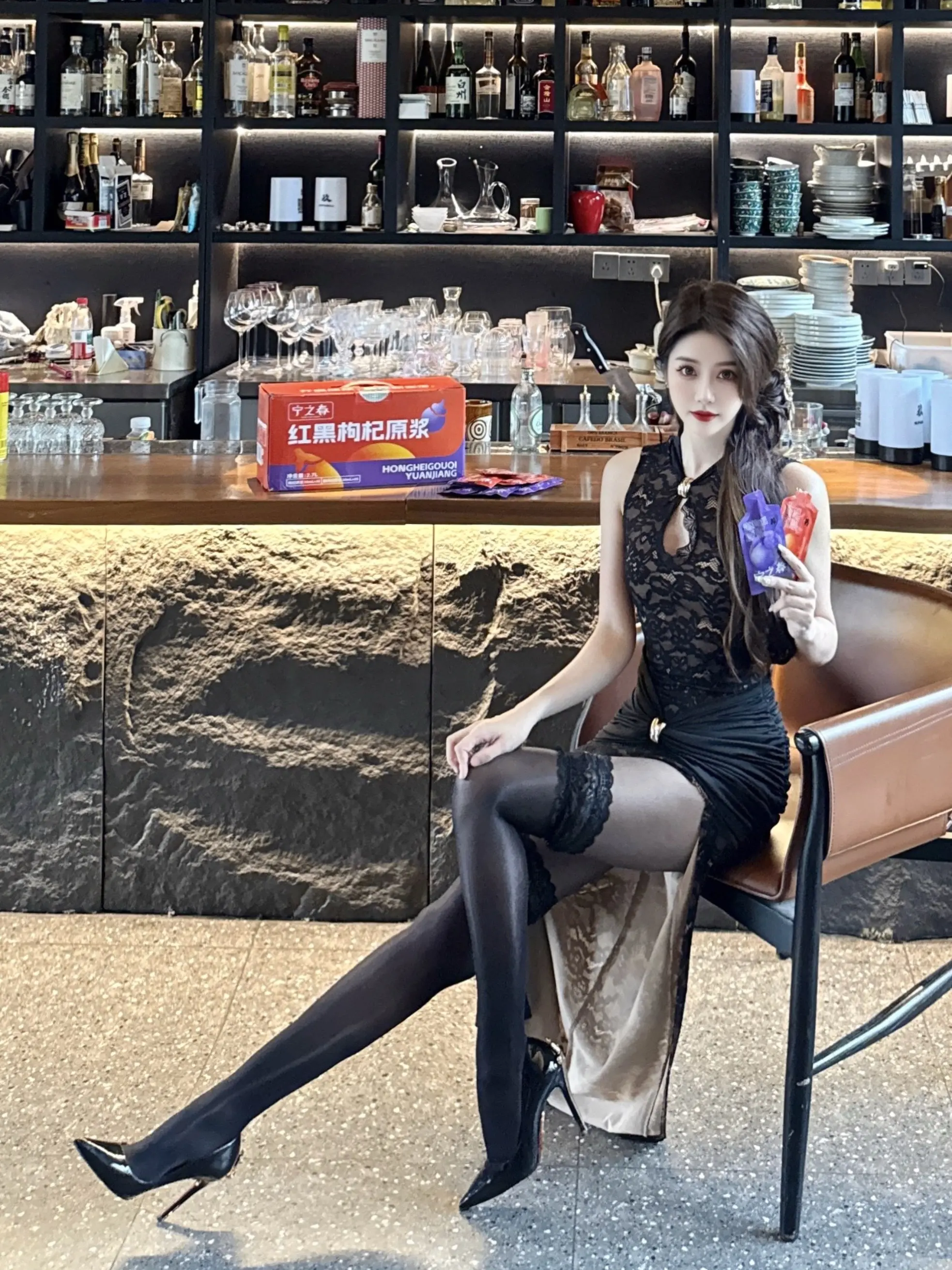 东方美学 氛围感 御姐 新中式 旗袍秀一秀女子好温柔