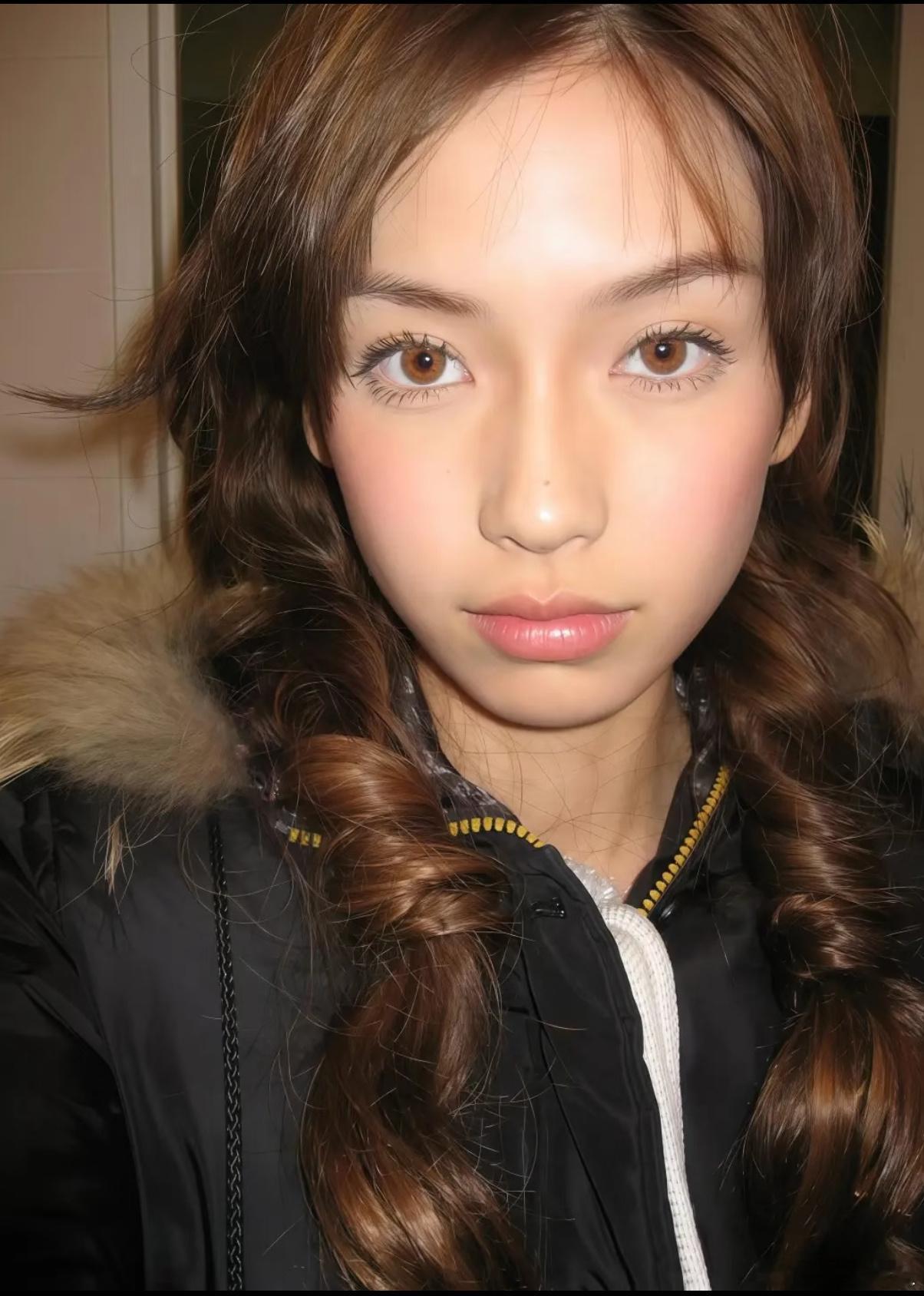 她的17岁。完全就是建模脸啊我老婆angelababy​​​