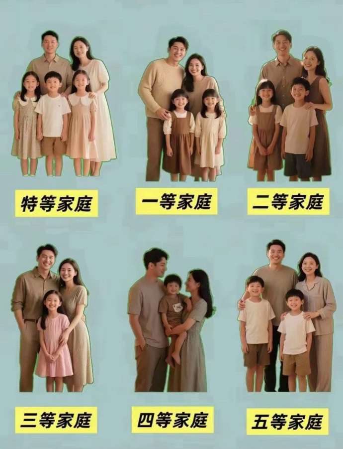 你是几等家庭？我好像都没有等级