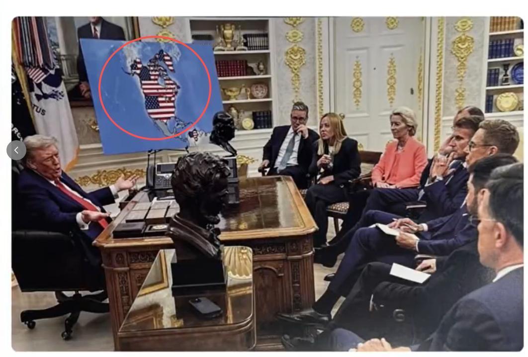 看到一张照片，不得不说，懂W是个神级战略家，加拿大不保，格林兰不保，如此黄金等贵