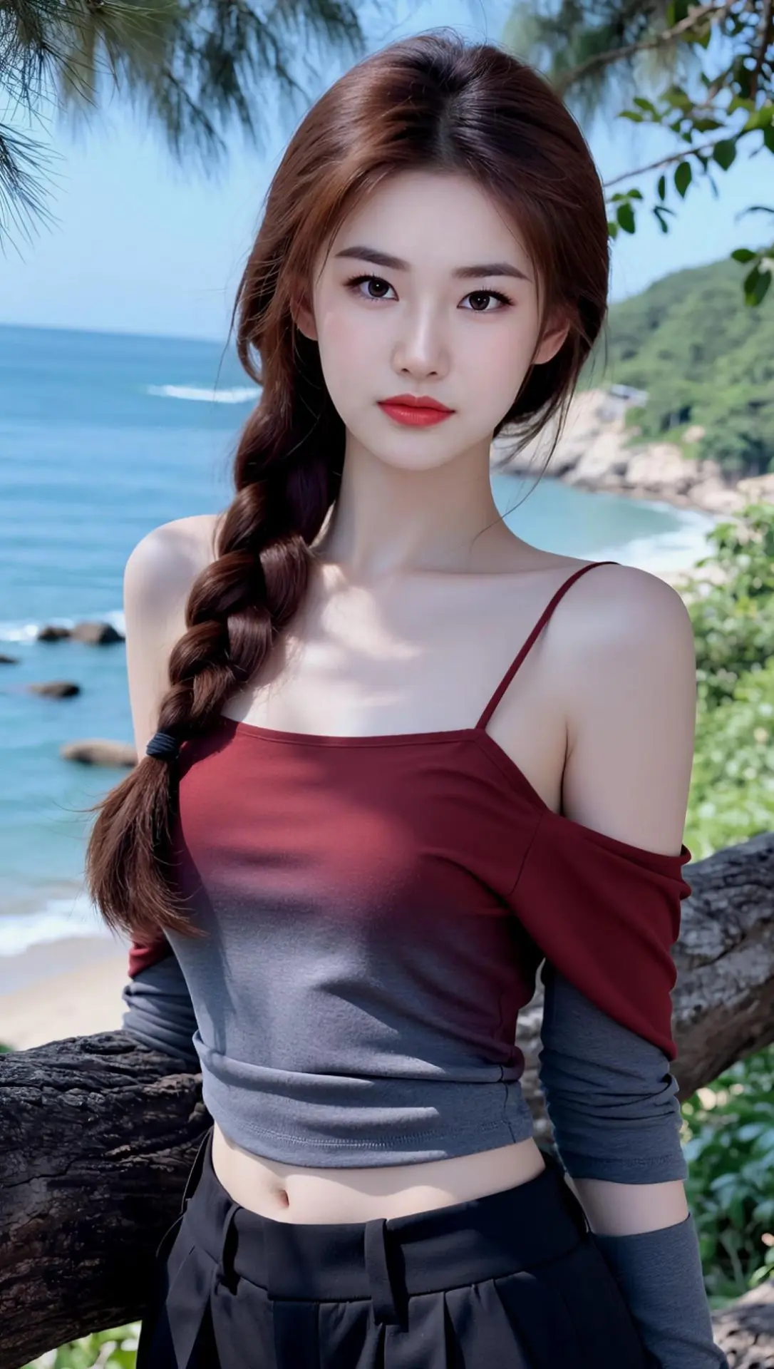 AI海滨质感写真 ai创作