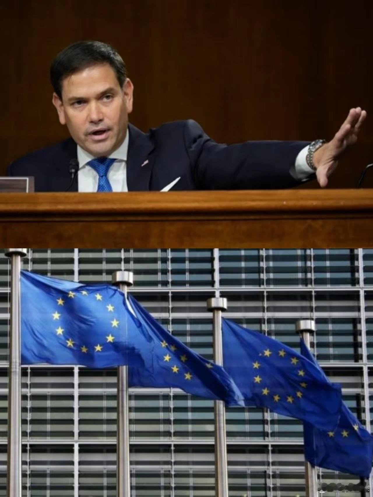 当地时间11月28日，美国国务卿鲁比奥表态：“欧盟没资格界定什么是国际法，更没有