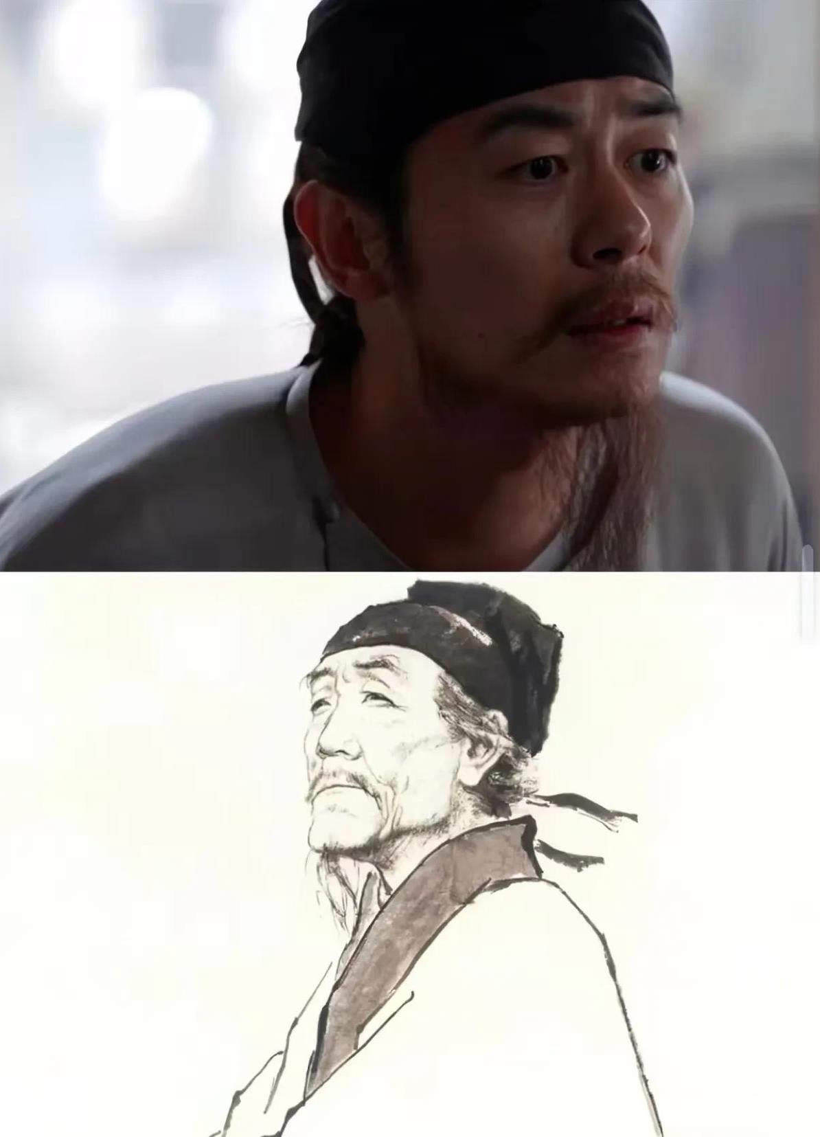 你别说，还真别说…还真有几分相像～让朱亚文来演杜甫的人简直是天才！！《长安