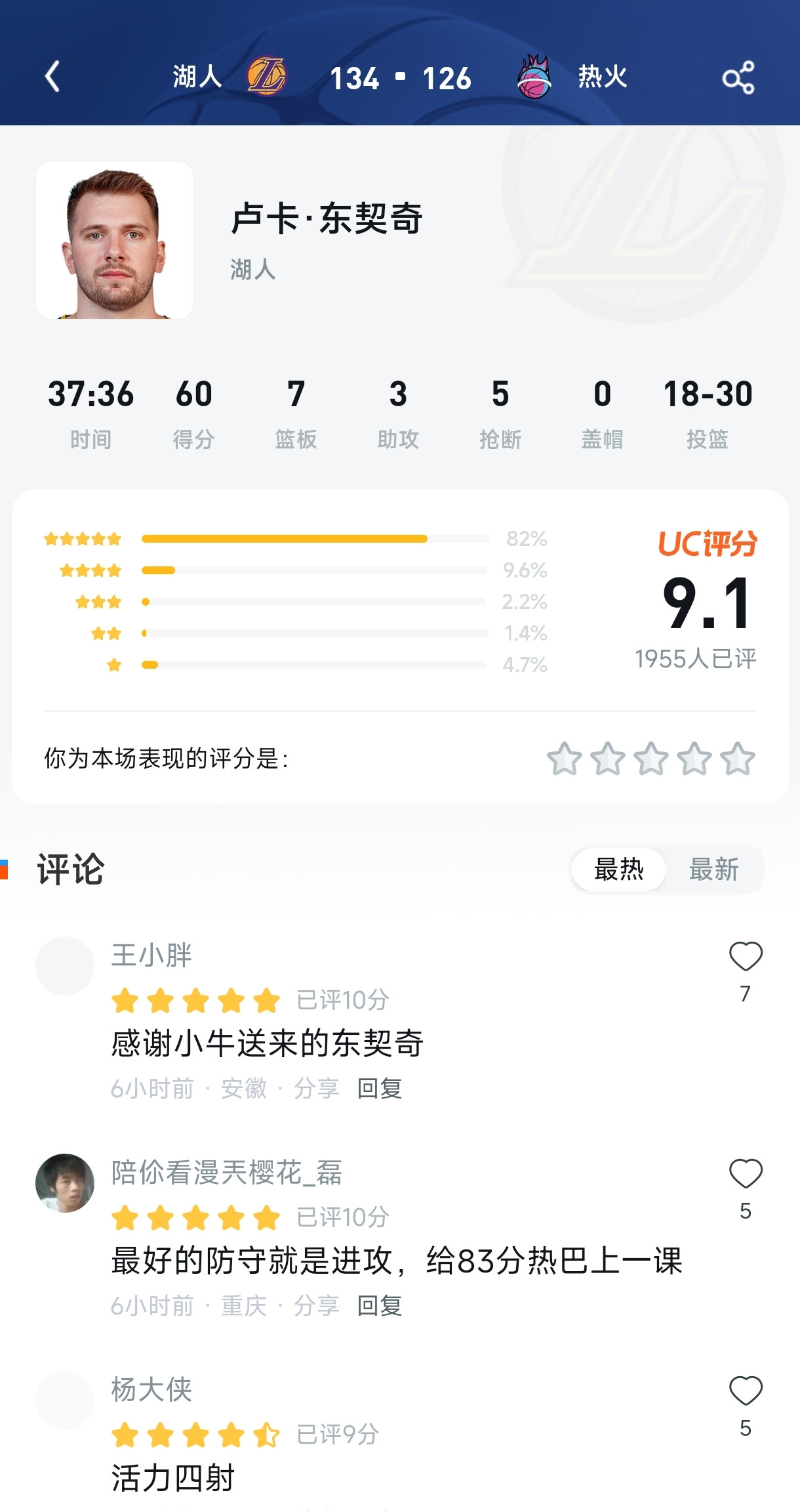 60分只是基础操作？东契奇这一战，把热火主场打成了“大型破防现场”！