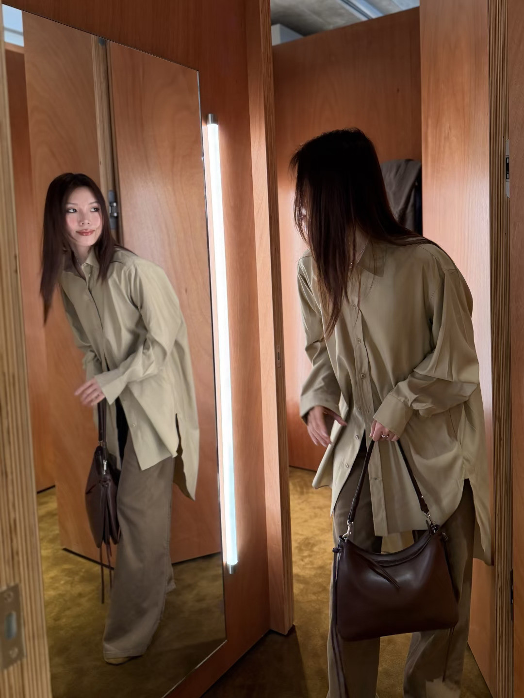 刚从Phoebe Philo试衣间出来，说说。