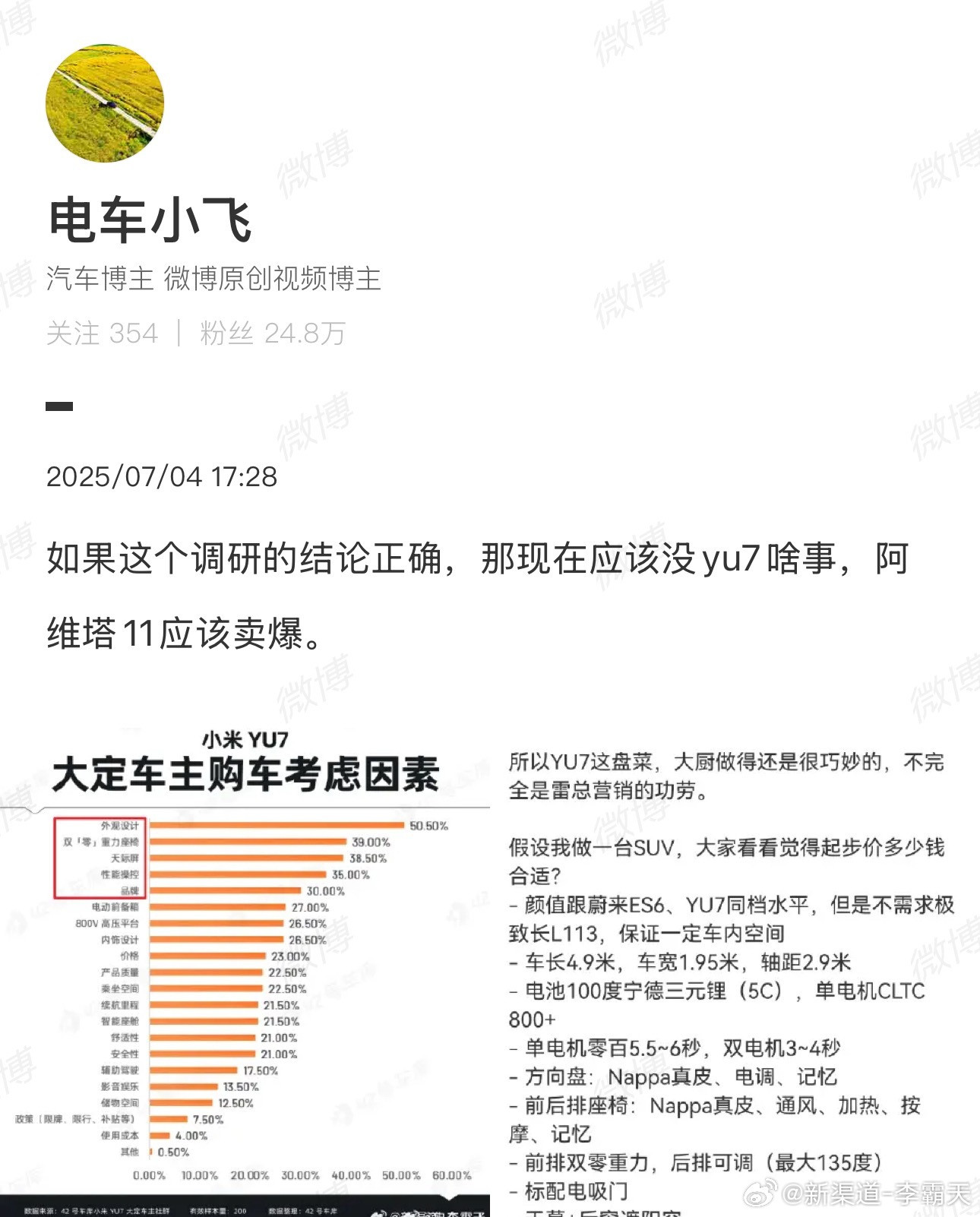 提的这个挺有意思～大家觉得阿维塔11外观设计如何？性能操控如何？没有卖爆的原因是