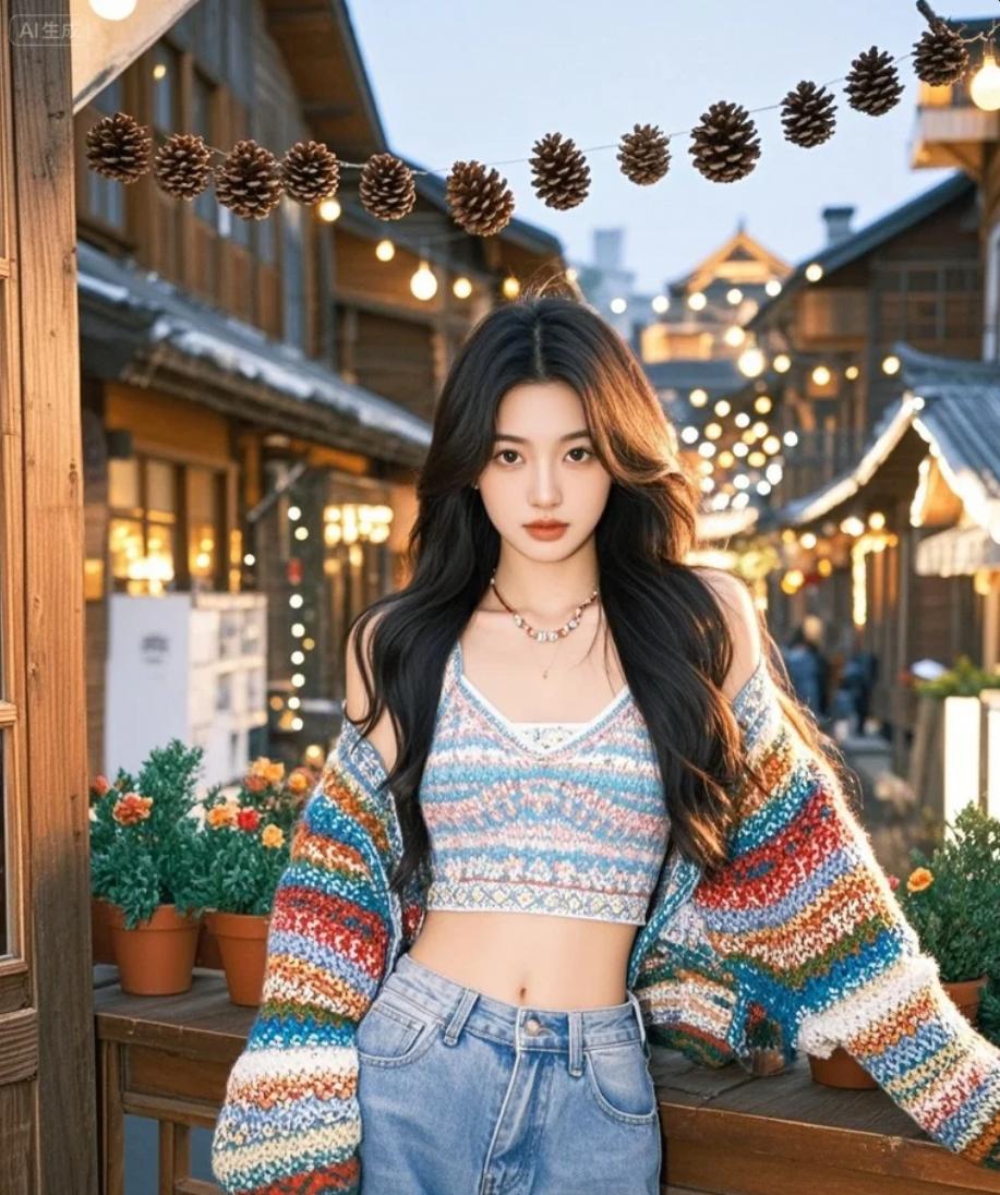 漫步在松果点缀的古镇，感受不一样的美