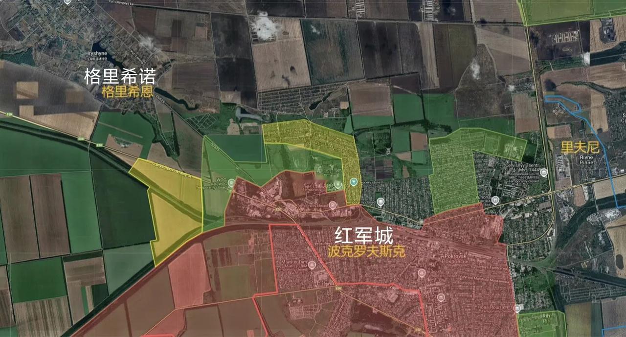 俄军完全打穿了红军城市区，都突入到红军城北部市区外面的城郊地带了，红军城市区仅有