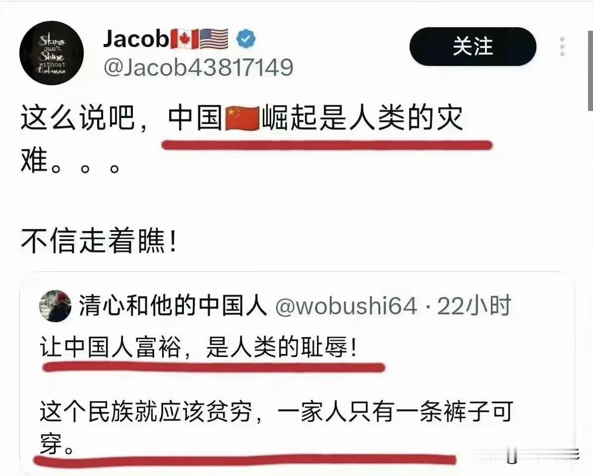 你发现没有，现在有些人啊，对中国的发展那真是有一种压不住的恼火，恨不得跳脚。但有