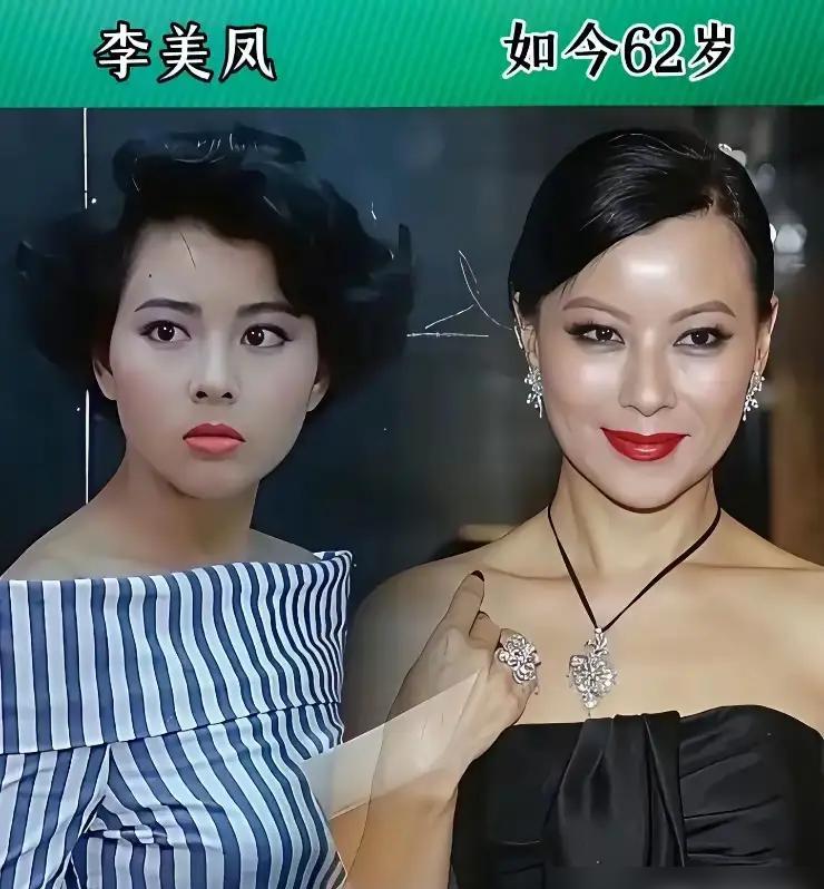 60岁的曾华倩把一张毫无修图的素颜照发到网上，头顶宽宽的发缝和深法令纹直接露在外