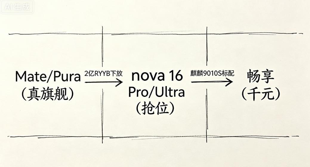 华为nova16杀疯！麒麟9010S+2亿像素，这是中端机还是旗舰芯？nov
