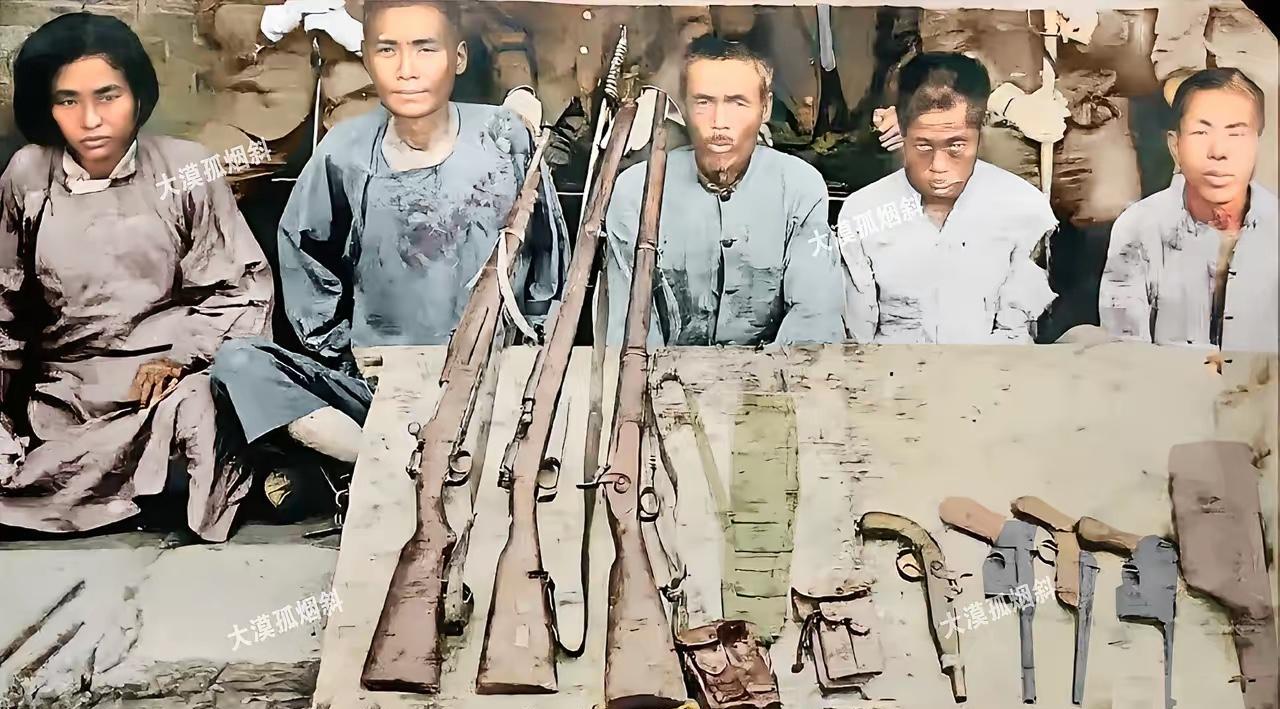 1938年6月，关东军讨伐队在通辽袭击了一处抗联密营，抓获了5名抗联战士。这张合