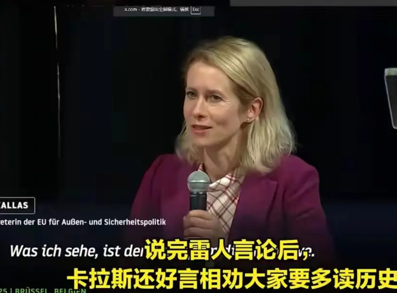 这个蠢女人，做了美英都不敢做得事，竟然将中俄排除在二战战胜国之外。是对历史认知