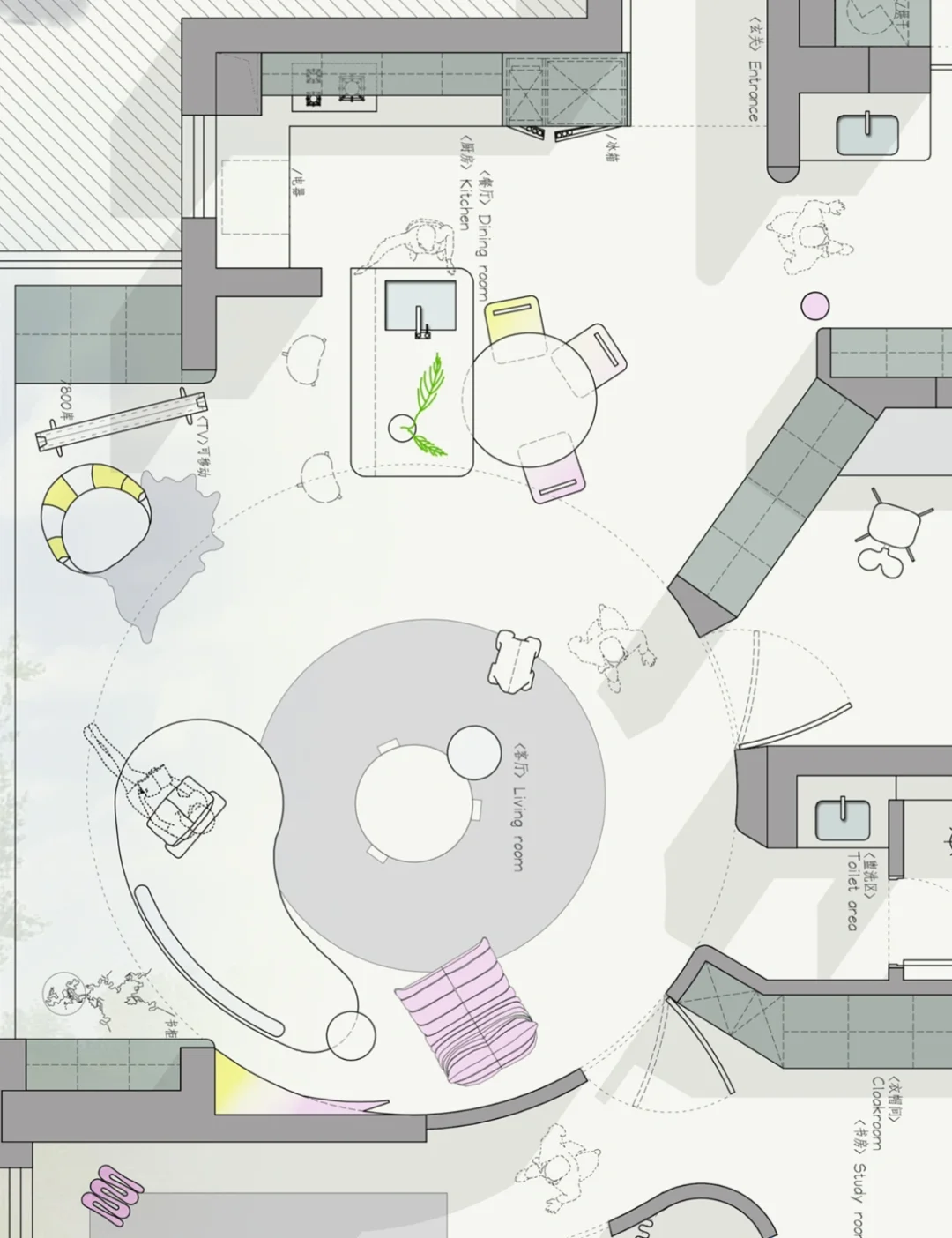 常规户型改造—来不个不同的异形方案