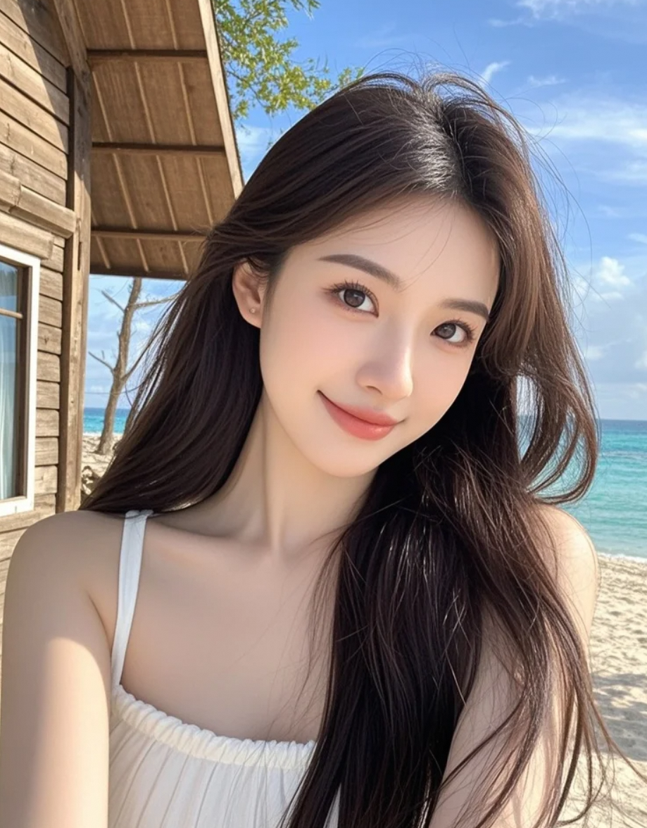 海风吹乱长发，你觉得美吗？