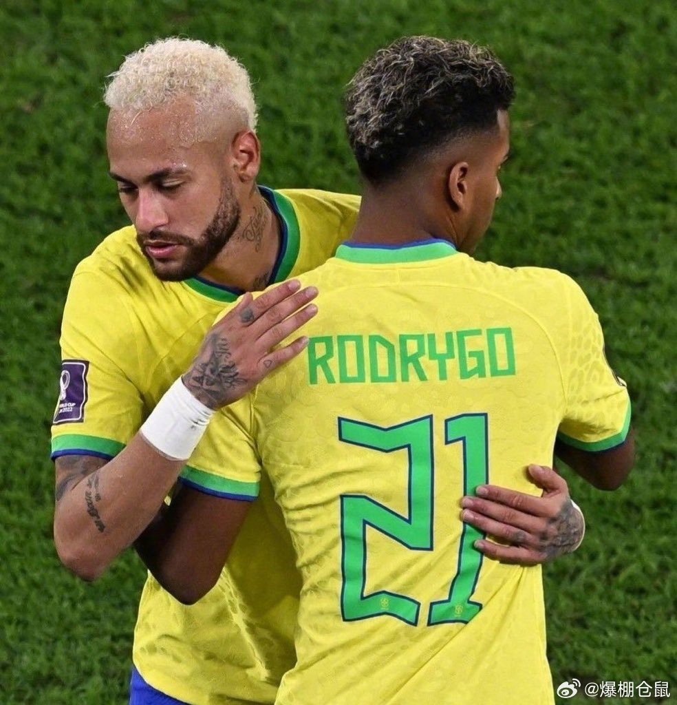 【灵魂人物？】皇马前锋罗德里戈谈到内马尔参加世界杯的可能性时表示：“内马尔会去参