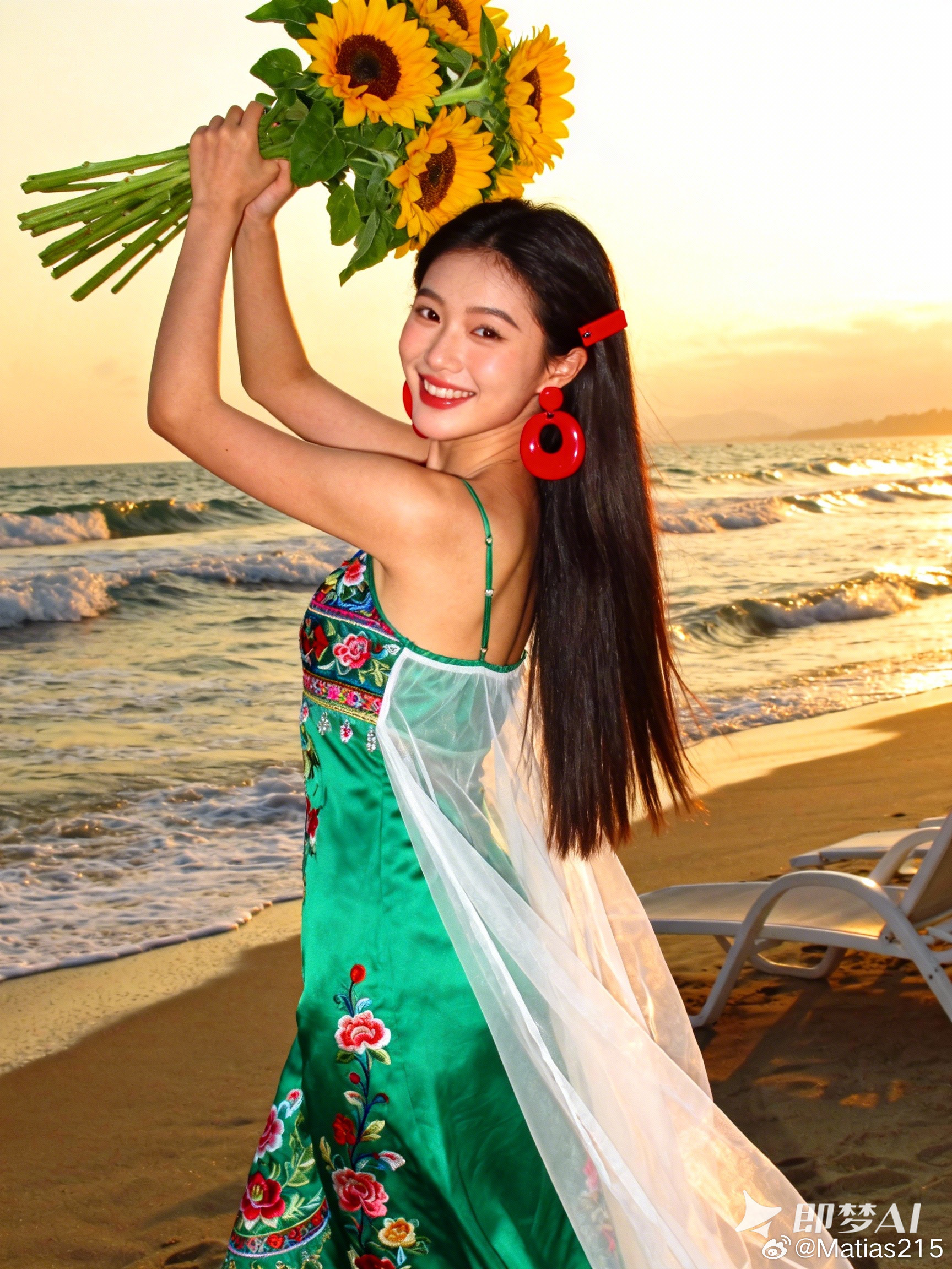 早上好，上班，高高高兴兴看美女