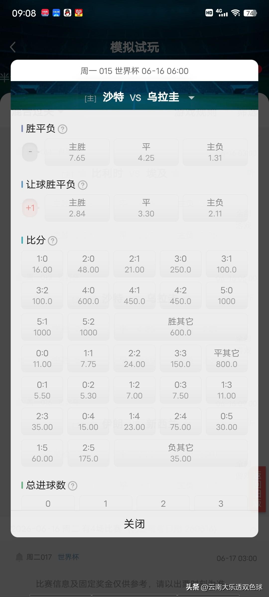 15世界杯沙特vs乌拉圭乌拉圭近年实力下滑严重，本场四名主力缺阵，努涅斯