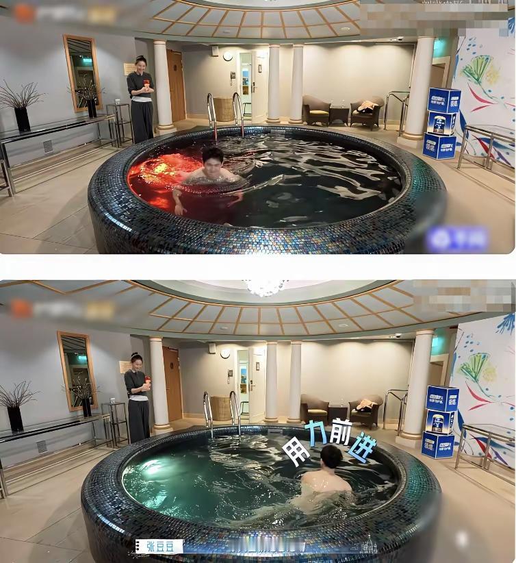 孙杨和张豆豆这段真的越看越不对劲。四对夫妻里，别家都是手牵手去户外溜达，就