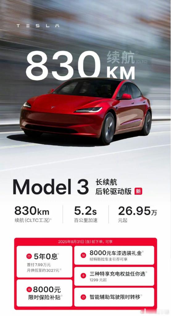 这电池厂的进步也忒快了吧！Model3长续航都给你整到CLTC830km了还