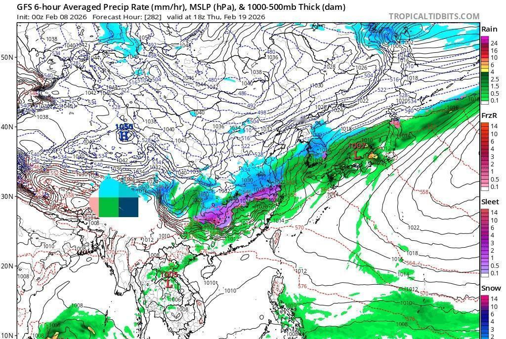 别被这两天的大回暖骗了。春节天气的剧本，可能在48小时后彻底改写。孟加拉湾新生