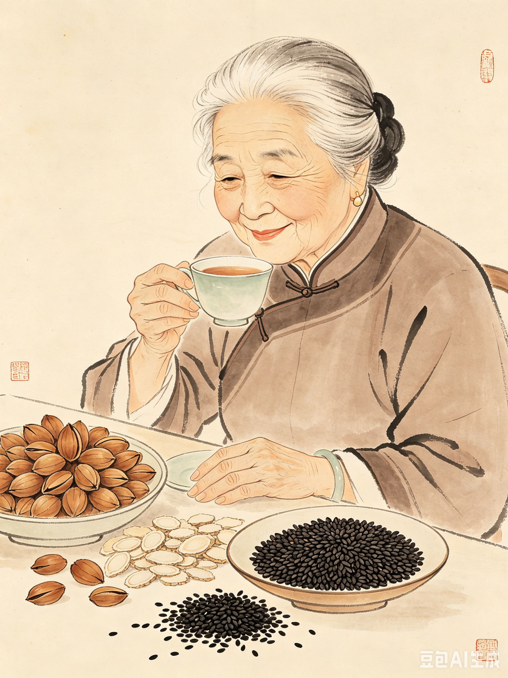 老年便秘大忌：泻肠！真正的养肠之道，贵在温润润肠很多老人饱受便秘困扰，三四天一次