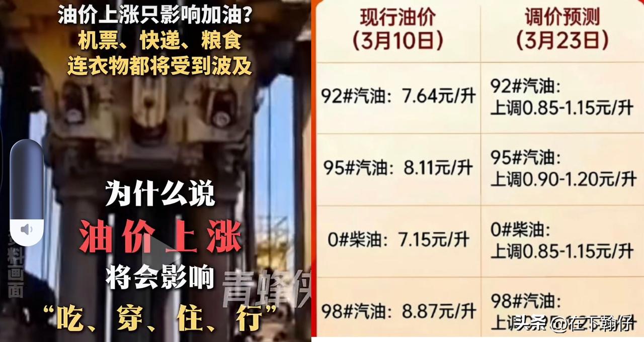 油价，从来不只是油价。今晚（2026年3月23日24时），国内成品油价格迎来