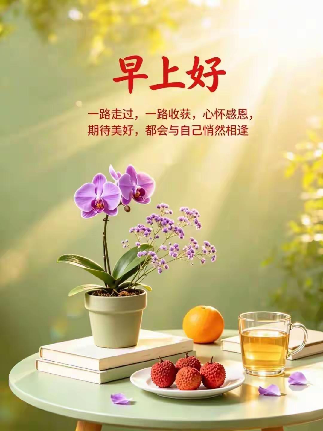 微信架起友谊桥，一声问候心意飘。山高水远情未了，天涯咫尺问声好。愿君岁岁