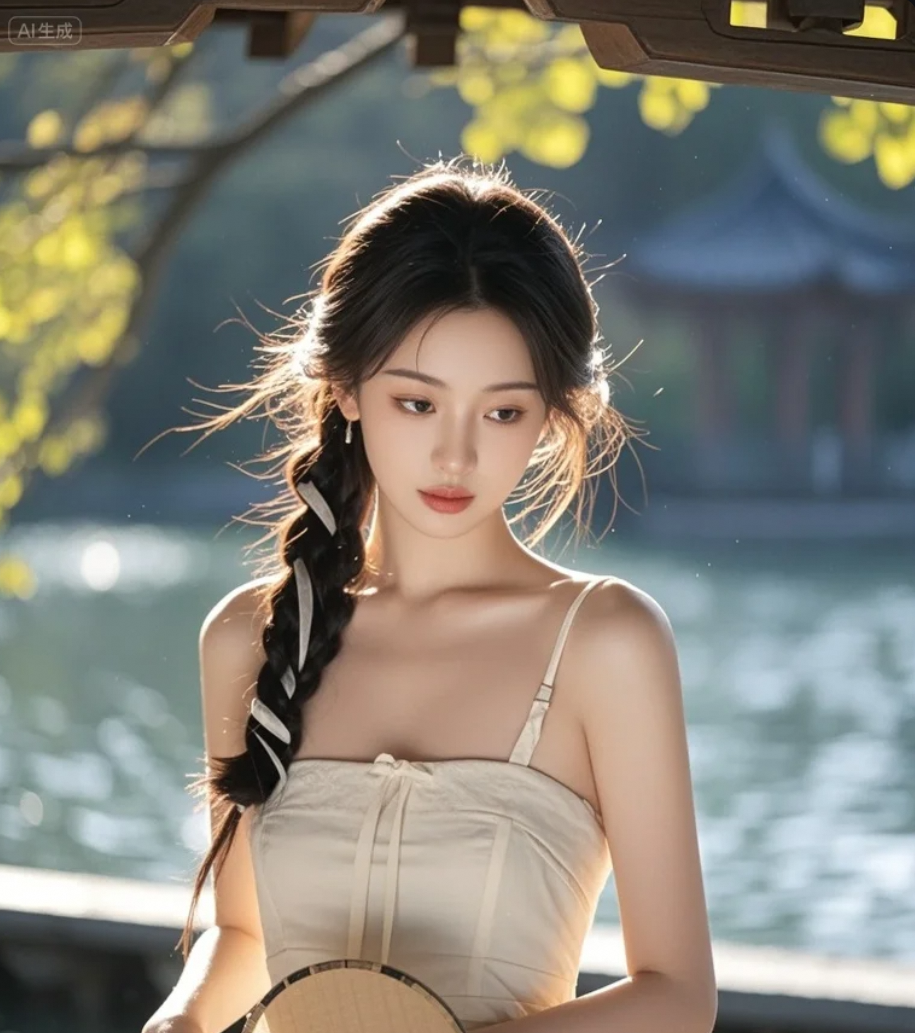 她的美，是含蓄的，也是炽热的