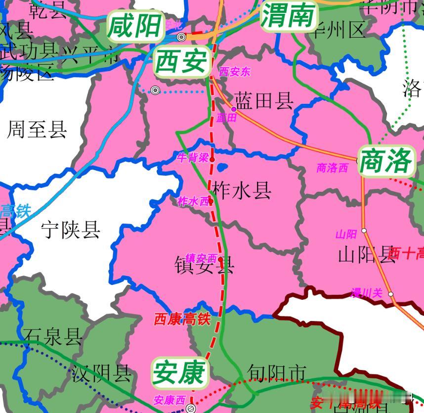 西康高铁试运行，有望9月通车，牛背梁、柞水西、镇安西、安康西，两县一市，进入高铁