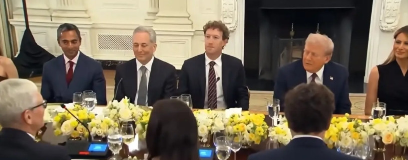谁说美国没有人情世故，库克这不是很会说漂亮话么？特朗普晚宴上，扎克伯格表示要