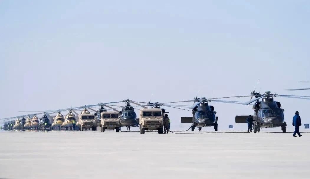 昆仑雄鹰，76集团军陆航旅直20和米171机群