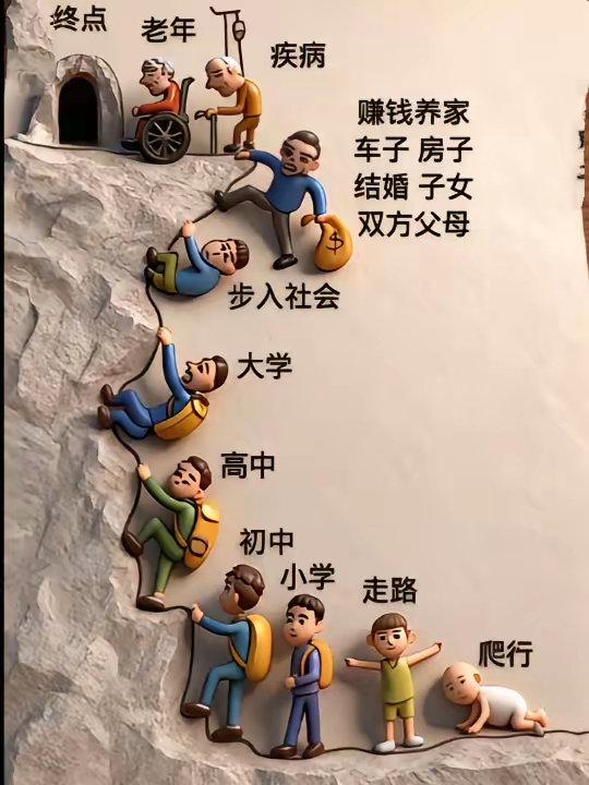 这就是人的一生来也匆匆，去也匆匆​​​