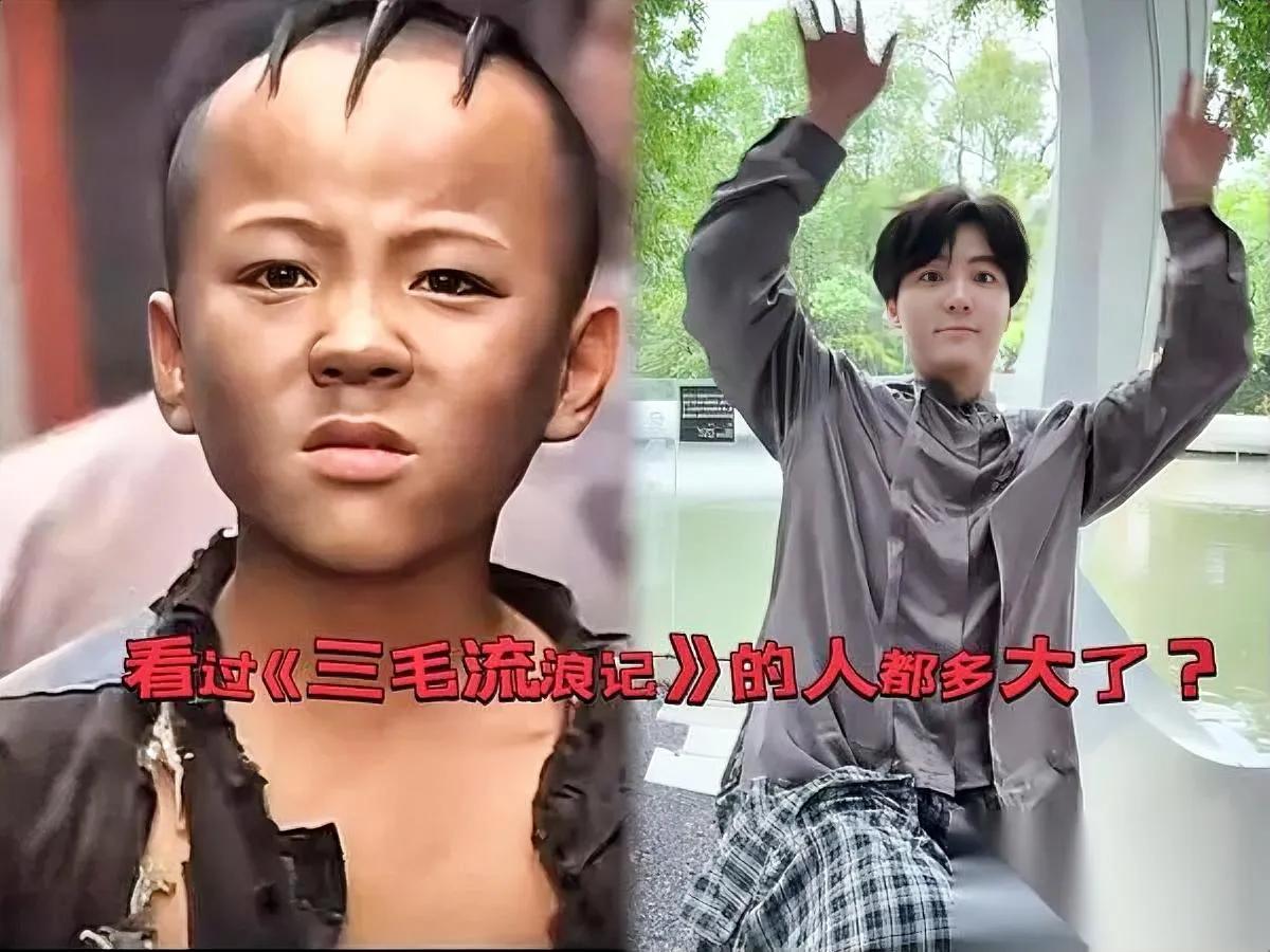 刷到三毛的直播，我愣了三秒——当年顶着三撮毛跑遍弄堂的流浪儿，现在居然4