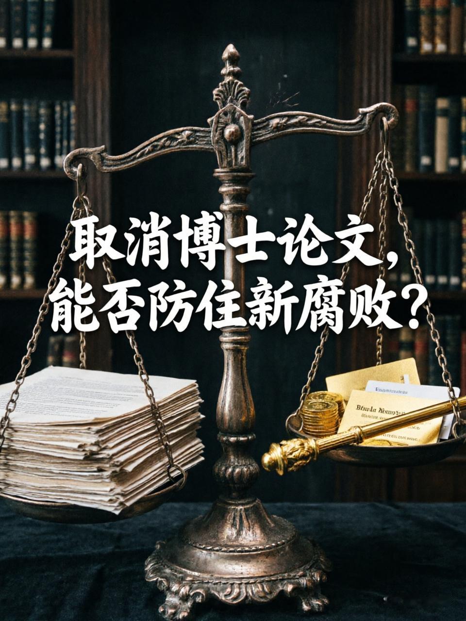 取消博士论文，能否防住新腐败？破除“唯论文”的教育改革，初衷无疑是纠偏形式主