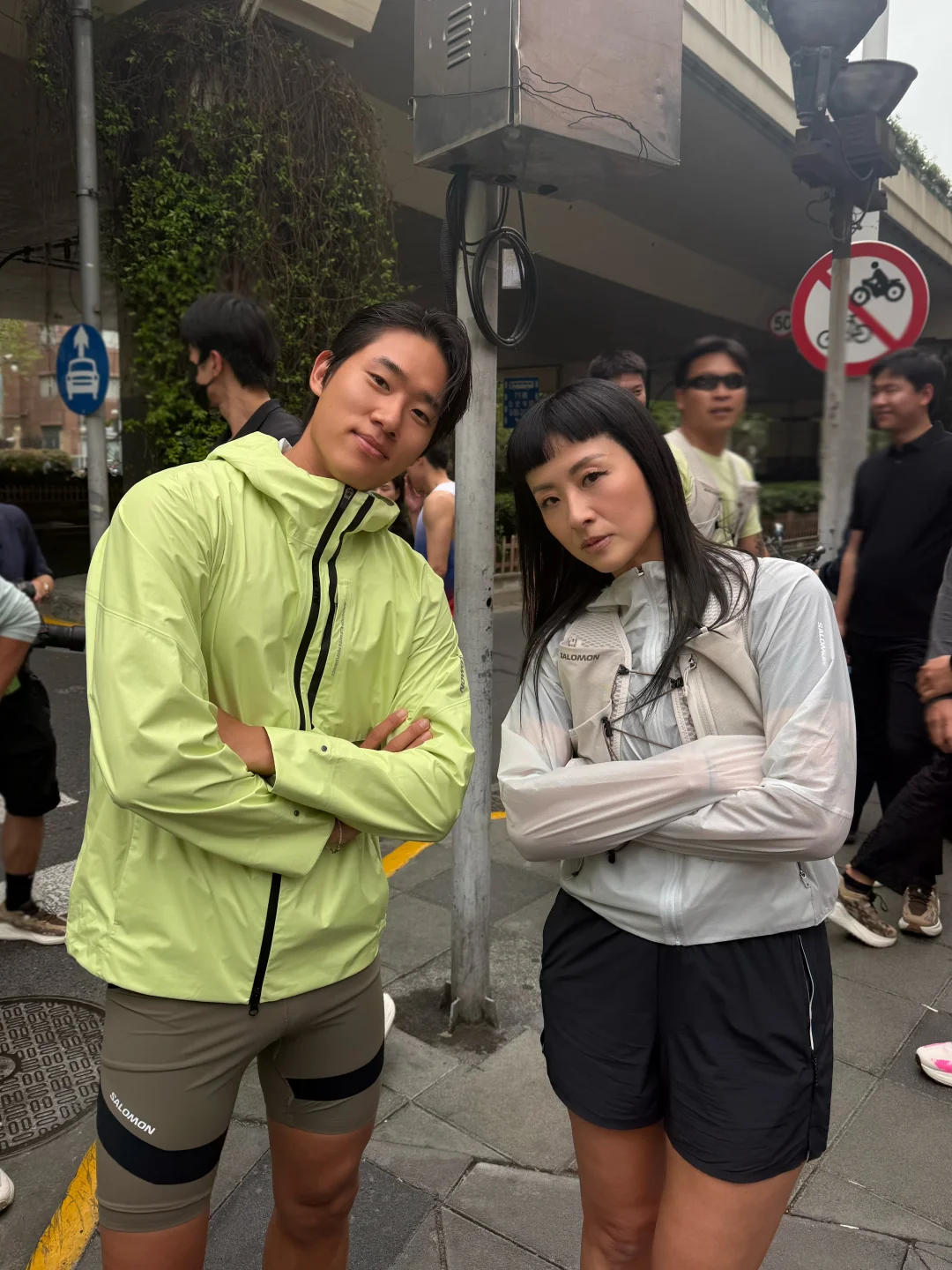 和中国香港明星姐姐跑步🇰🇷🇨🇳🇭🇰