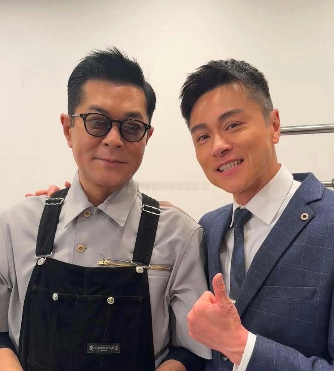 古天乐去看了黄浩然主演的音乐剧​​​