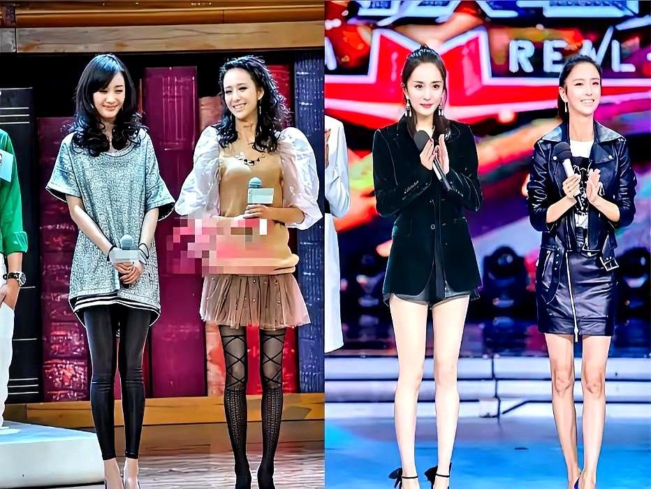杨幂的“腿精”名号，放到舞蹈女星里根本排不上号。官方167的身高腿长接近1