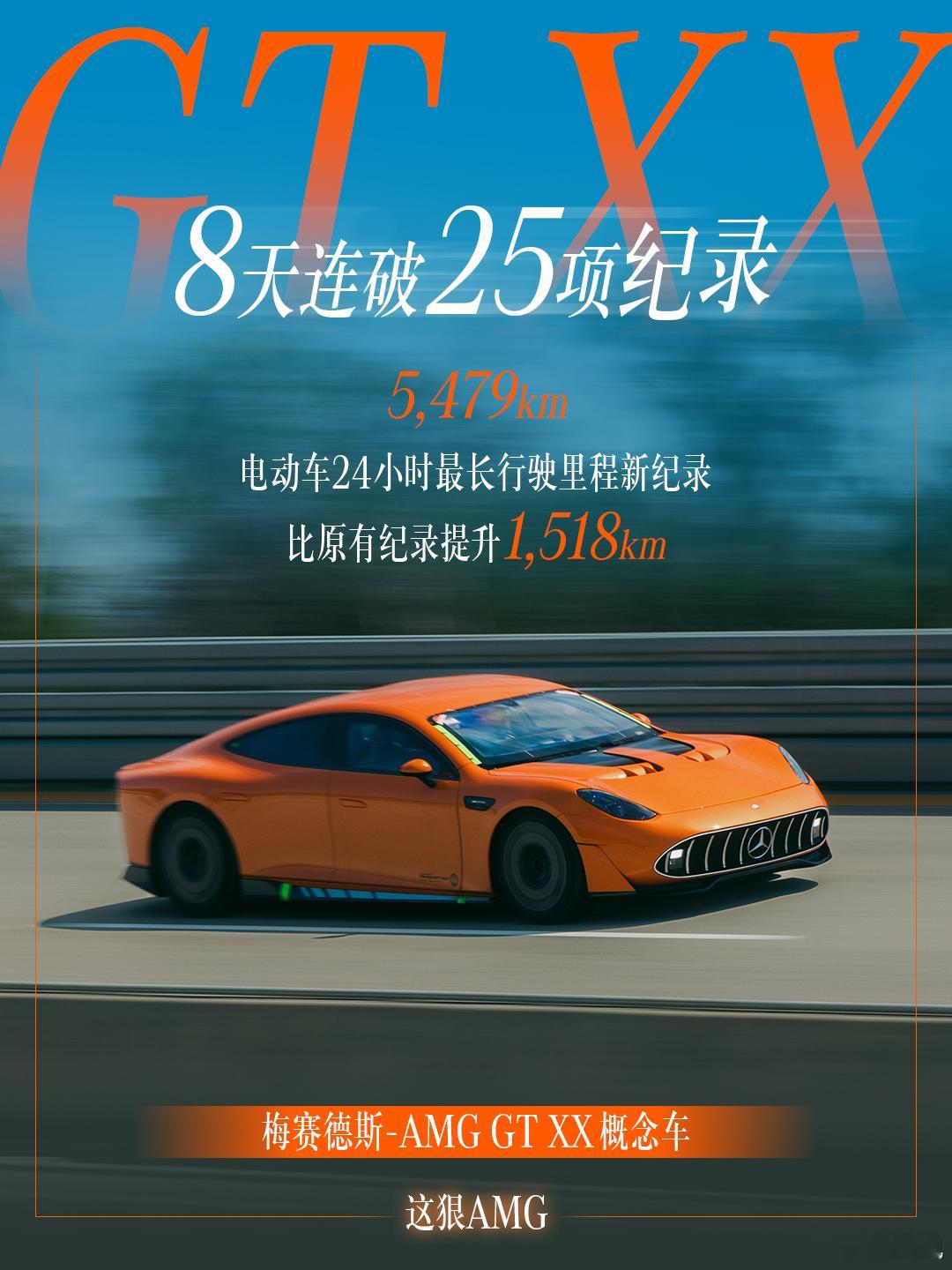 奔驰这个挑战纪录，我写一段文字。AMGGTXX概念车雷军说奔驰强的有点变态