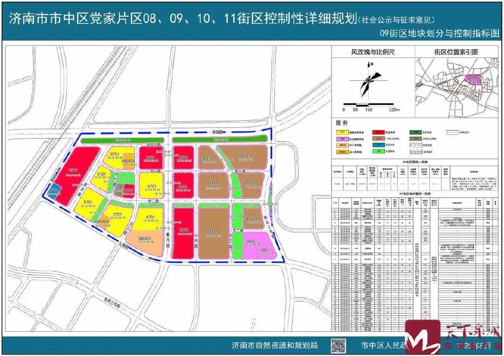 济南市党家片区及九曲片区5个街区最新规划公示