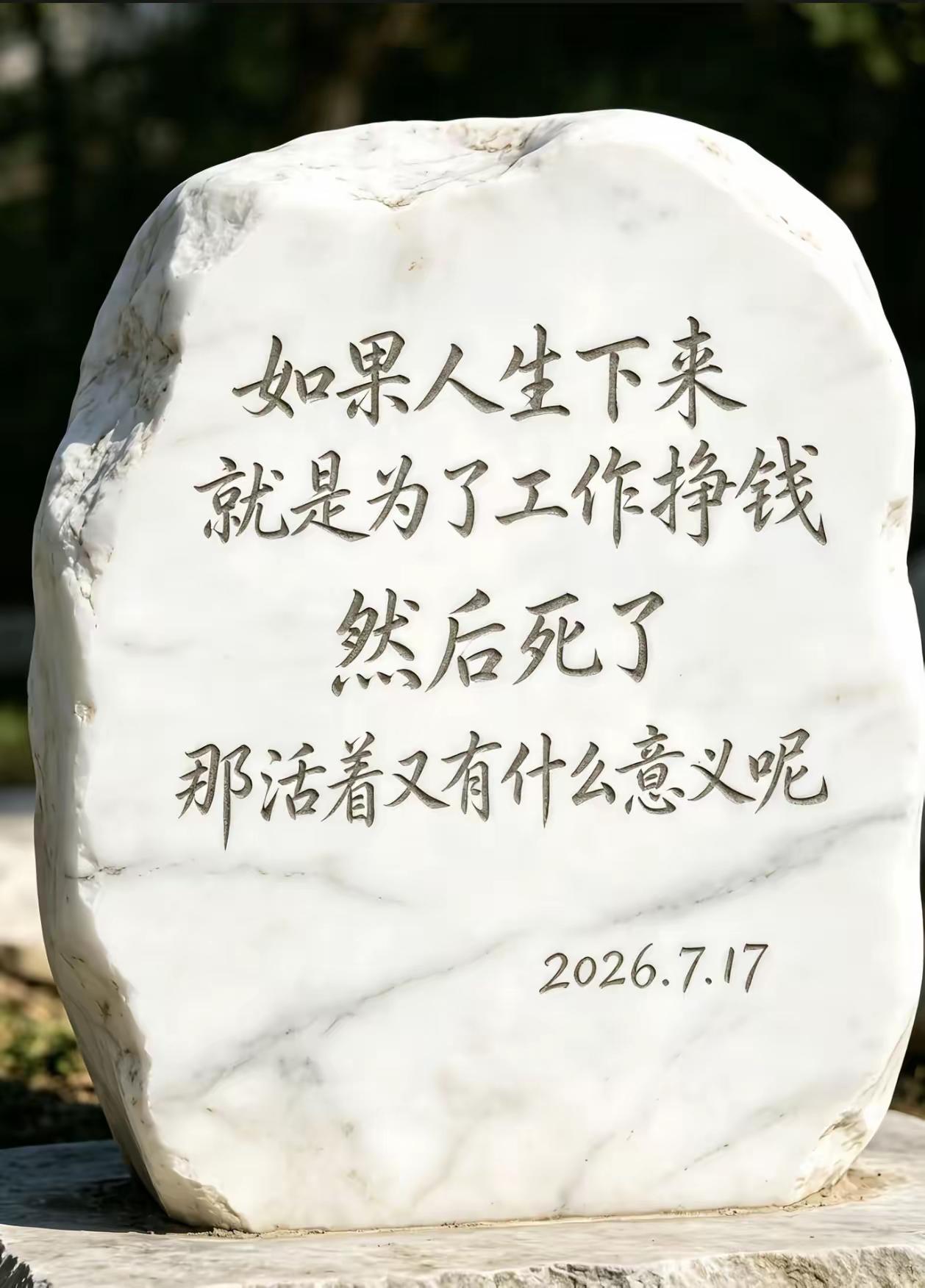 让你来人间一遭，体验生老病死，酸甜苦辣