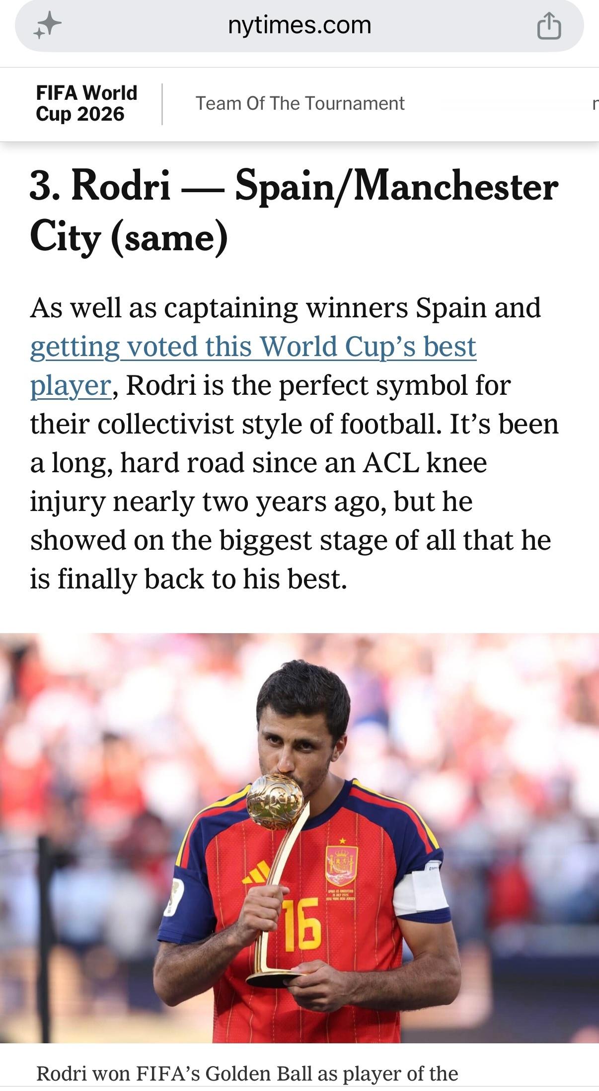 前两天梅迷总结了全球各大媒体将梅西评选为世界杯最佳球员，除了FIFA。今天我来个