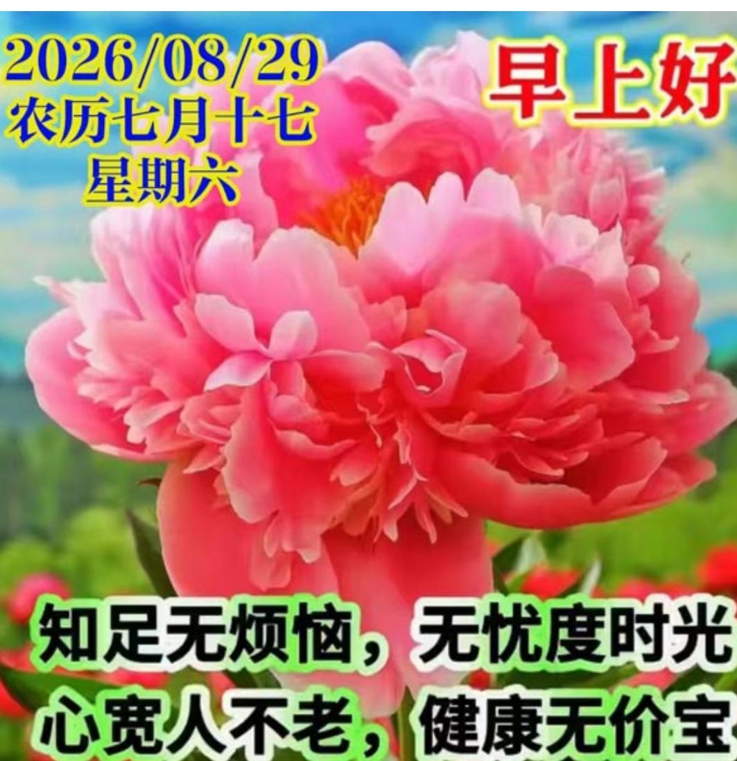 秋日问候，周六早安，时光匆匆，岁月流转，没有千言万语，只有真心祝福，愿我们吉祥如