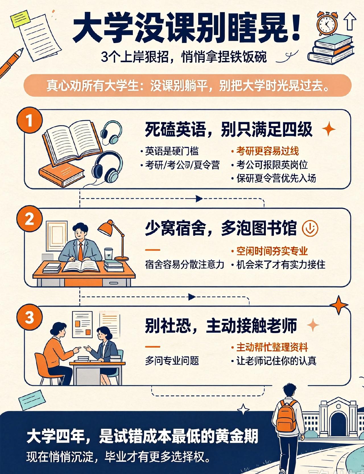 大学没课别瞎晃！3个上岸狠招，悄悄拿捏铁饭碗✨真心劝所有大学生：没课千万别