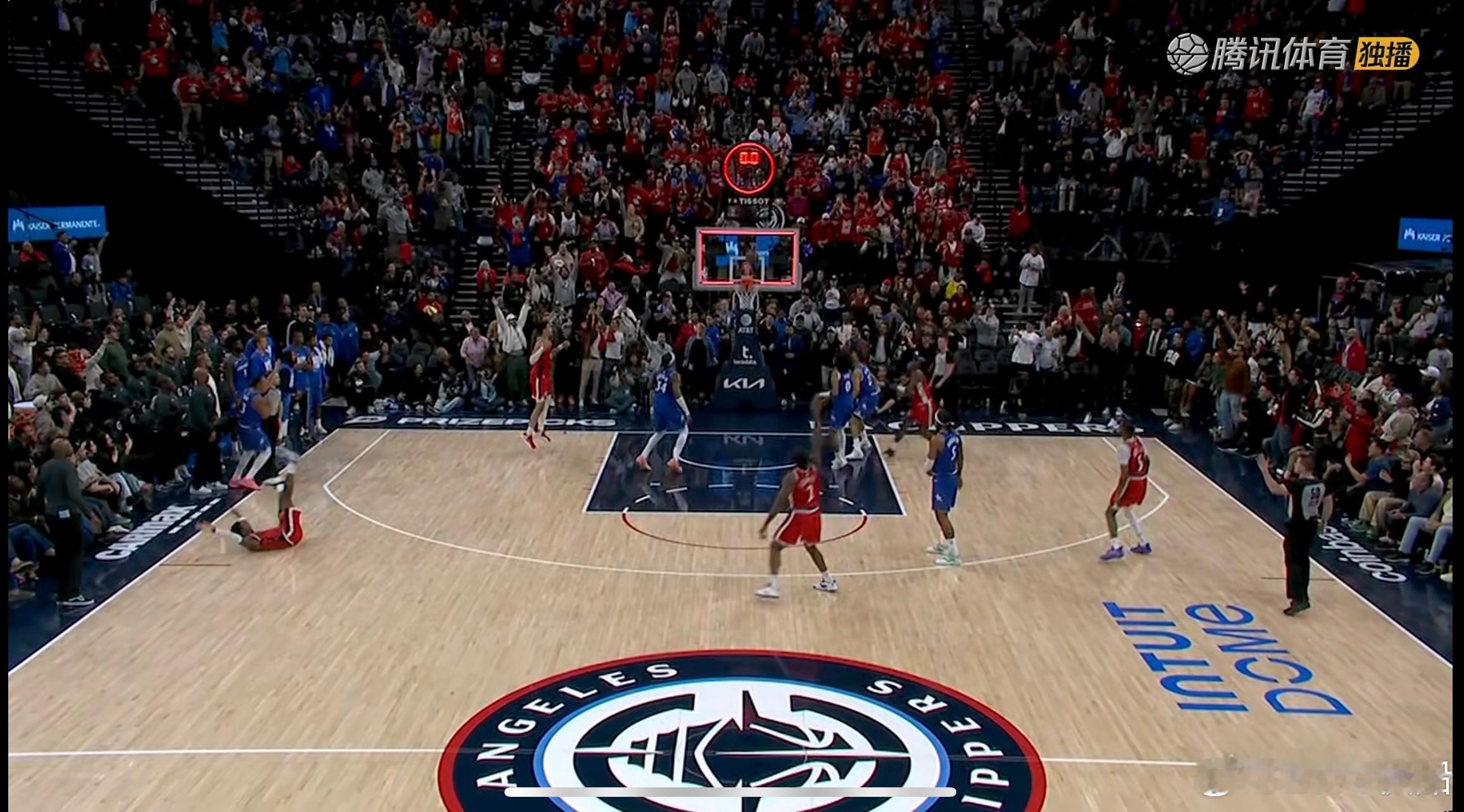 结束了，马瑟林三分不进，好可惜！！！！109比111，快船不敌魔术！！