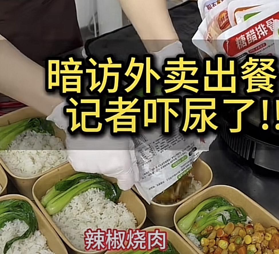 这样的预制菜，谁还敢吃？你看看这辣椒炒肉，啥时候的都不知道，放上调料，异味你