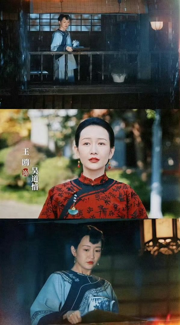 王鸥演少女违和感电视剧江海潮生很喜欢王鸥版本的吴道愔，少女阶段的戏份从容自然，灵