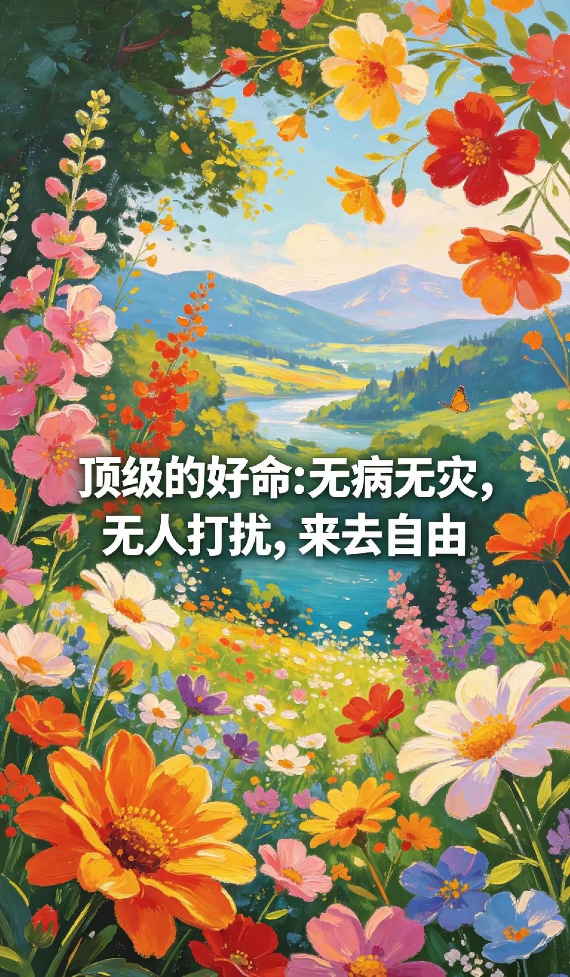 其实就是一个人平平静静，无人无事打扰，能吃饱能穿暖，来去自由，身体健康，大钱没有