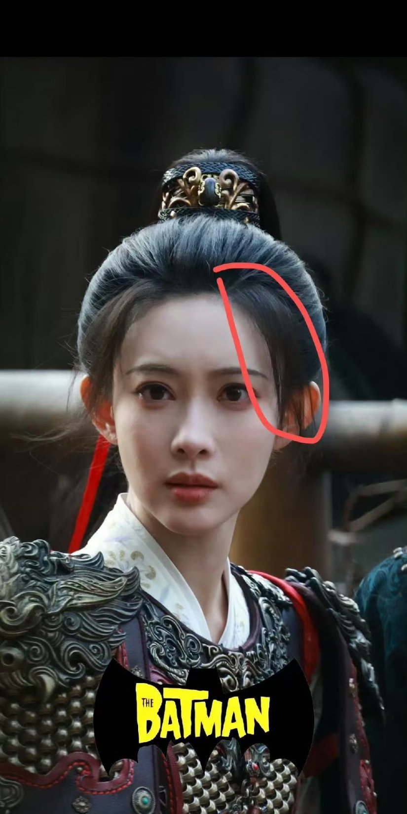 女将军造型，也搞高颅顶和空气刘海啊