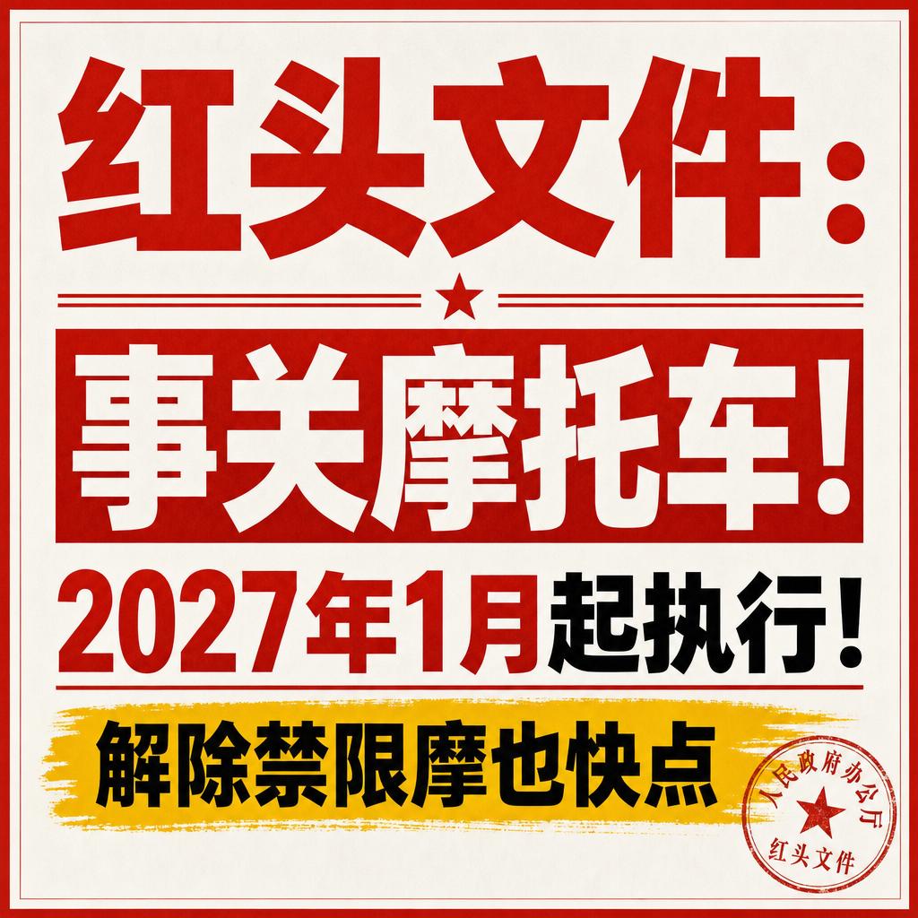摩托产业政策收紧促洗牌高质量发展与解禁可期红头文件这只靴子终于落地了。有人盯